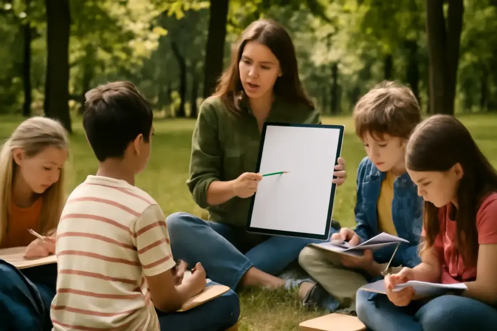 Didattica outdoor: perché portare la classe all’aperto attiva nuove competenze negli alunni